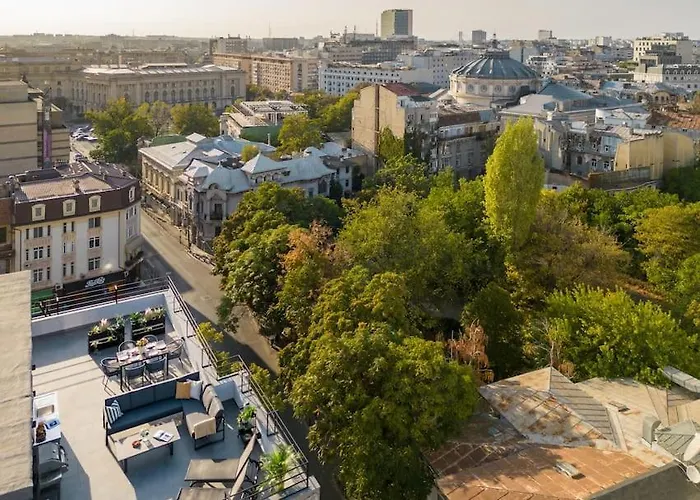 Spectacular Terrace Bright 2br Penthouse Апартаменти Бухарест